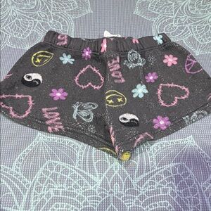 Rue21 Black Graphic Kids Shorts